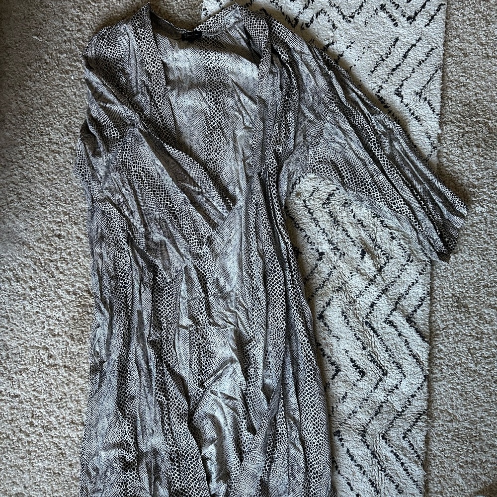 Snakeskin printed cardigan